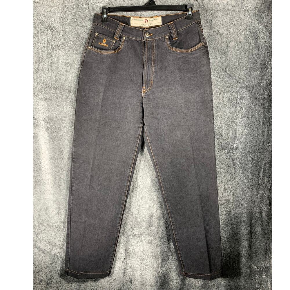 Aigner Jeans Mens 32 Black Designer Leisurewear Quality Luxury Made in Italy